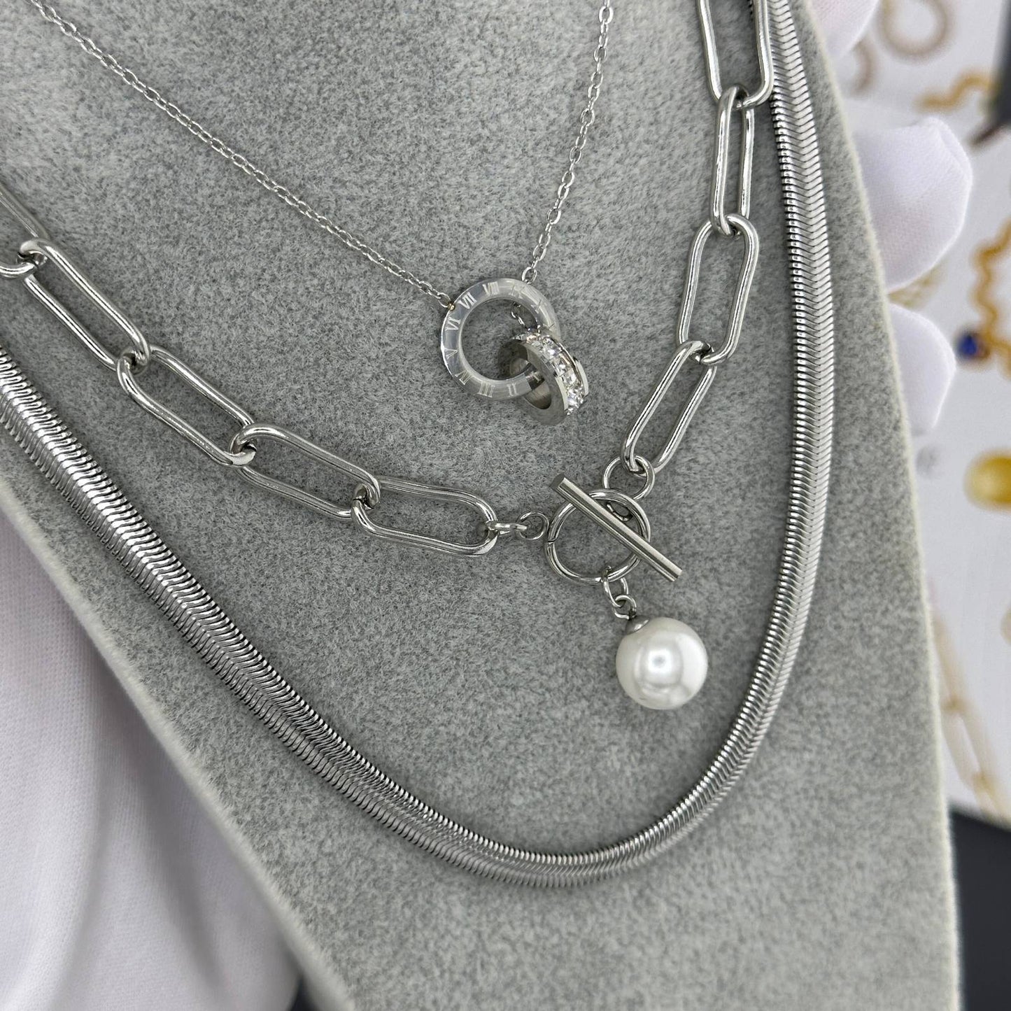 NYAKLÁNC, ROZSDAMENTES ACÉL