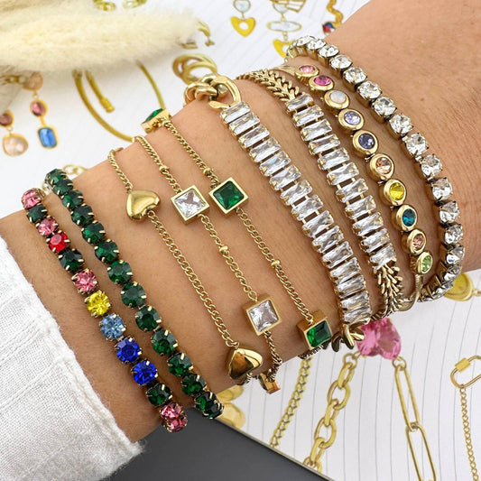 KARKÖTŐ, 18K ARANYOZOTT NEMESACÉL