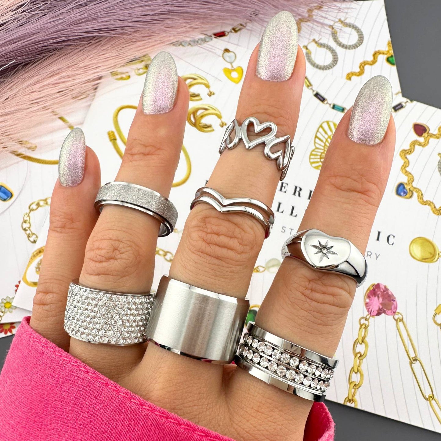 GYŰRŰ, ROZSDAMENTES ACÉL