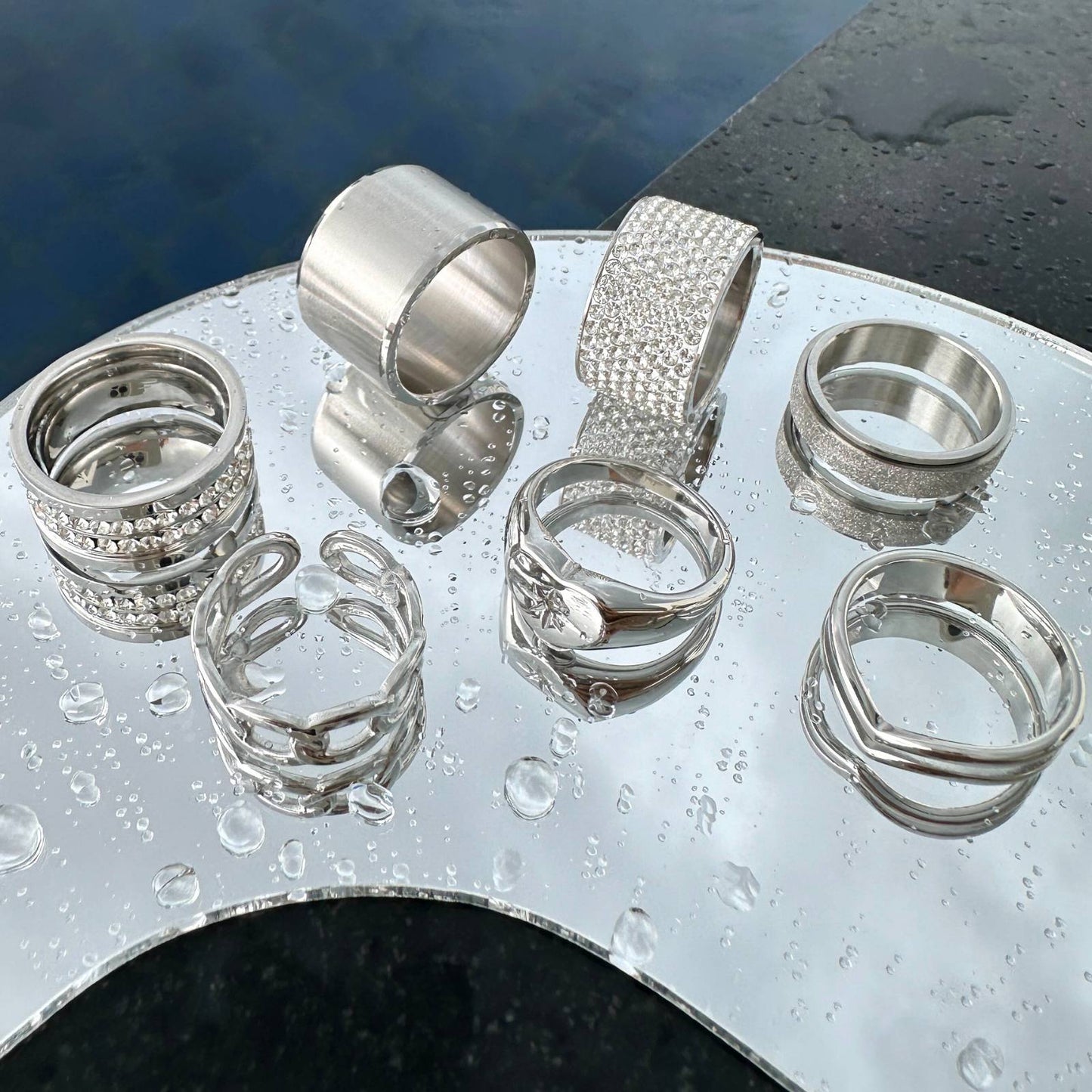 GYŰRŰ, ROZSDAMENTES ACÉL