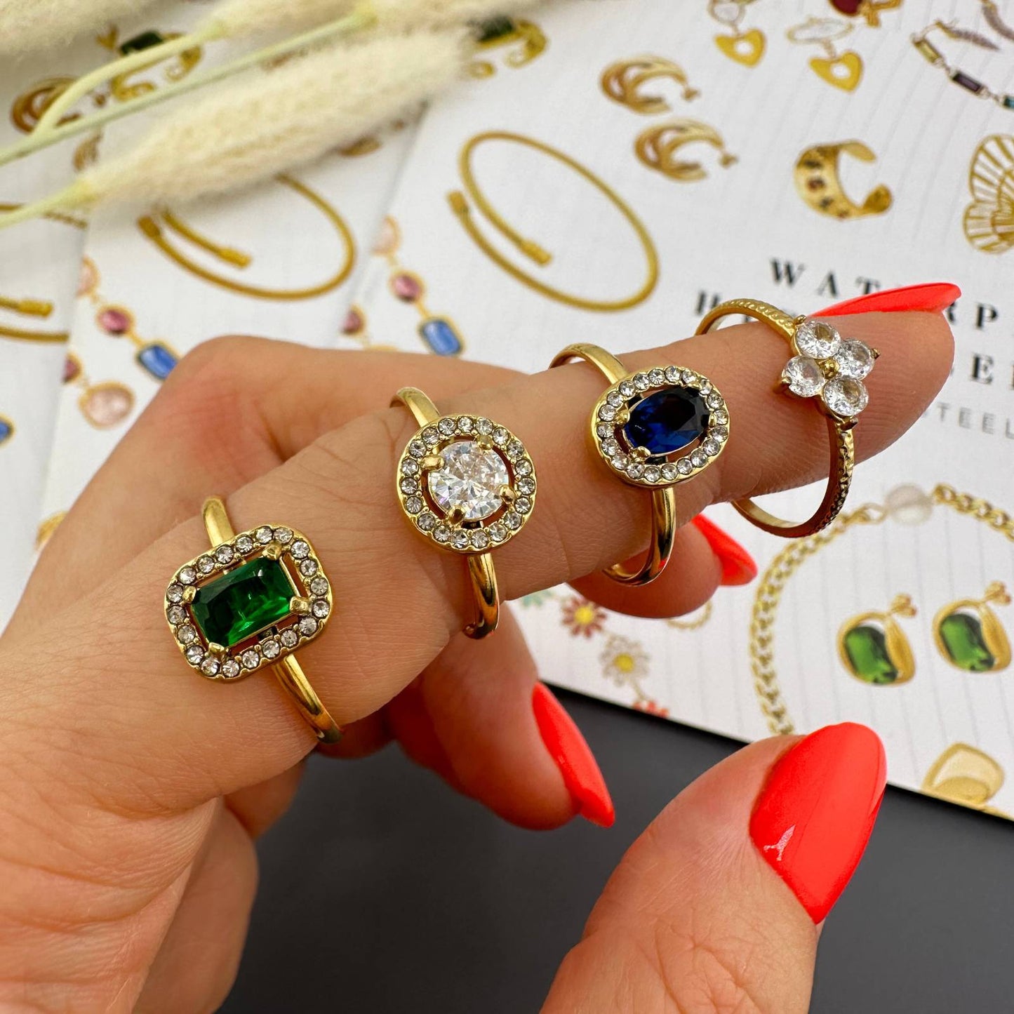 GYŰRŰ, 18K  ARANYOZOTT NEMESACÉL