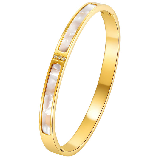 KARKÖTŐ, 18K  ARANYOZOTT NEMESACÉL