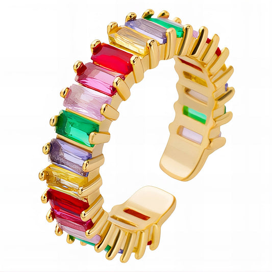 GYŰRŰ, 18K ARANYOZOTT SÁRGARÉZ