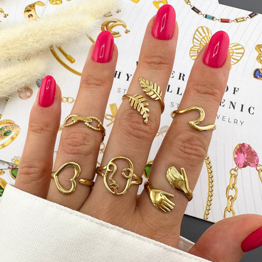 GYŰRŰ, 18K  ARANYOZOTT NEMESACÉL