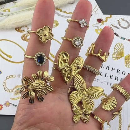 GYŰRŰ, 18K  ARANYOZOTT NEMESACÉL