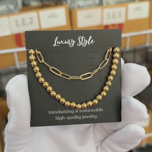 KARKÖTŐ, 18K  ARANYOZOTT NEMESACÉL