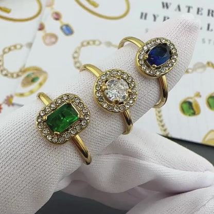 GYŰRŰ, 18K  ARANYOZOTT NEMESACÉL