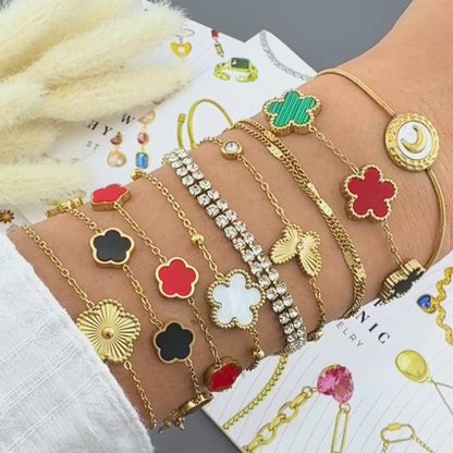 TENISZ KARKÖTŐ, 18K  ARANYOZOTT NEMESACÉL