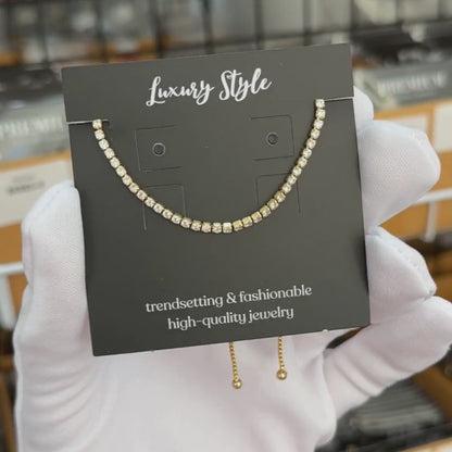 TENISZ KARKÖTŐ, 18K ARANYOZOTT SÁRGARÉZ